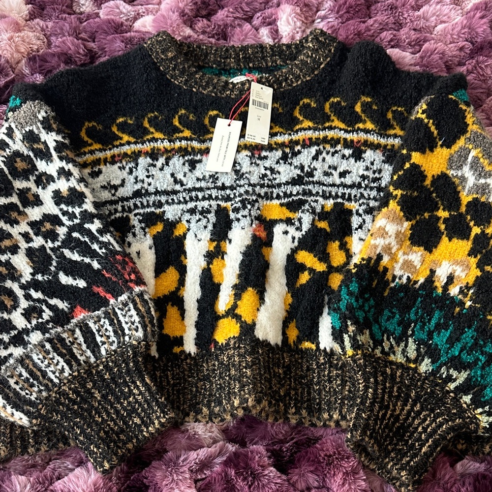 Colorful Patterned Women's Sweater